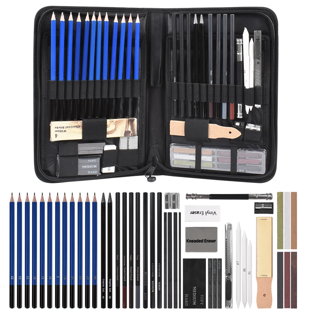 31/48pcs Sketch Pencils Set Professional Drawing Tool Pastel Charcoal Graphite Sticks Drawing Painting Pencil Kit Art Supplies
31/48pcs Sketch Pencils Set Professional Drawing Tool Pastel Charcoal Graphite Sticks Drawing Painting Pencil Kit Art Supplies