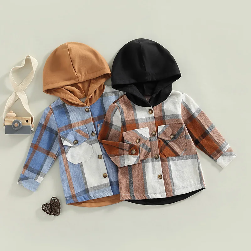 1-6Y Autumn Fashion Little Kids Boys Girls Cotton Shirts Jacket Child Plaid Button Long Sleeve Hoodies Shirts Jacket Casual Tops
1-6Y Autumn Fashion Little Kids Boys Girls Cotton Shirts Jacket Child Plaid Button Long Sleeve Hoodies Shirts Jacket Casual Tops