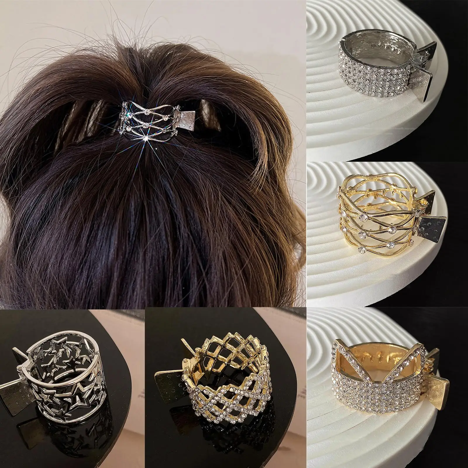 Cute Cat Ears Full Of Drill Hairpin Female Back Head High Ponytail Fixed Artifact Claw Clip Summer Trumpet Catch Clip Headdress
Cute Cat Ears Full Of Drill Hairpin Female Back Head High Ponytail Fixed Artifact Claw Clip Summer Trumpet Catch Clip Headdress