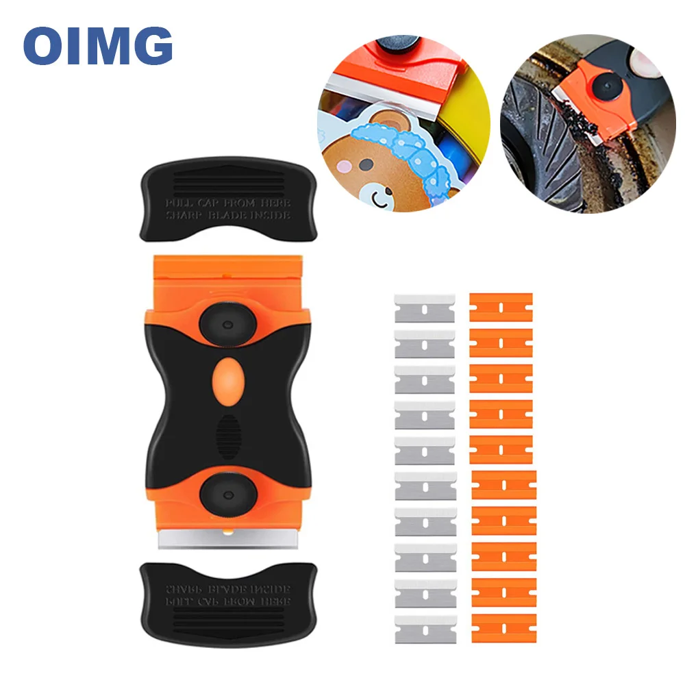 2-in-1 Razor Blade Scraper for Decals Stickers Labels Caulk Adhesive Paint Removal Scraper Auto Window Scraper Cleaning Tool
2-in-1 Razor Blade Scraper for Decals Stickers Labels Caulk Adhesive Paint Removal Scraper Auto Window Scraper Cleaning Tool