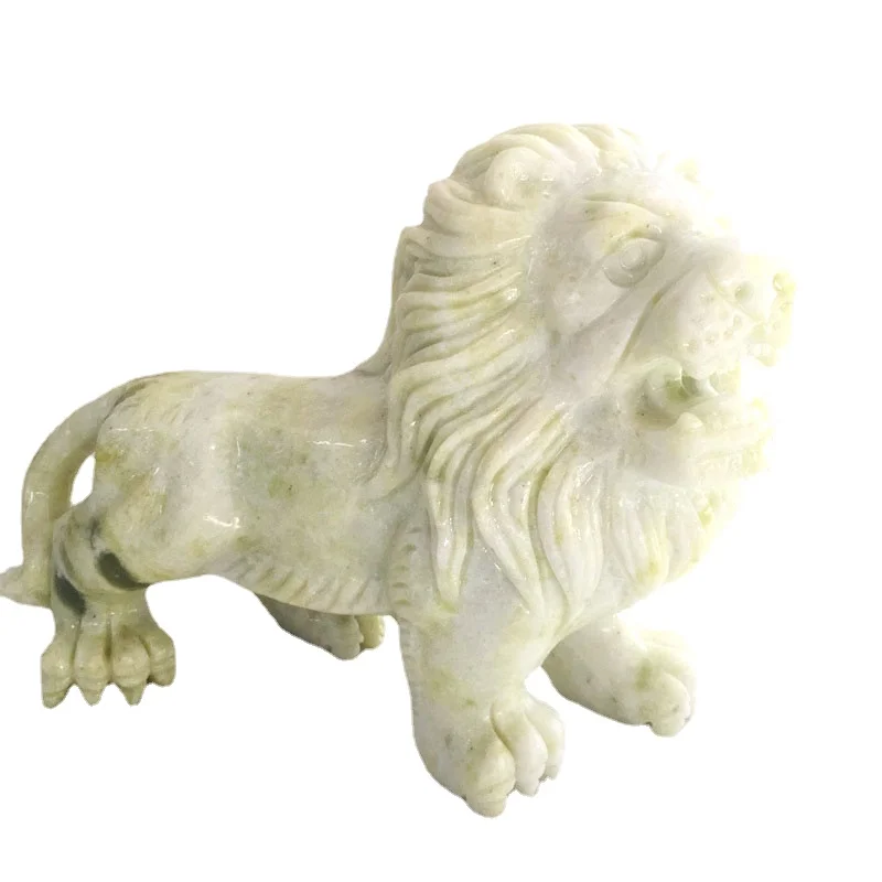 Natural Crystal Quartz Hand Carved Jade Carving Crafts Lantian Jade Lion Ornaments For Home decoration
Natural Crystal Quartz Hand Carved Jade Carving Crafts Lantian Jade Lion Ornaments For Home decoration