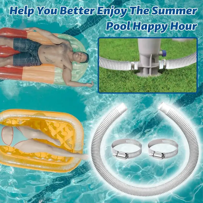Swimming Pool Replacement Hose and Clamp Pool Filter Pump Replacement Hose Compatible Pump free shipping
Swimming Pool Replacement Hose and Clamp Pool Filter Pump Replacement Hose Compatible Pump free shipping