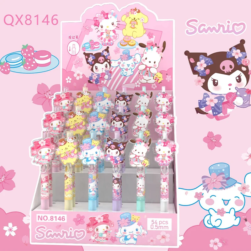 Sanrio 54pcs Cartoon Kuromi Gel Pen Creative Decompression Student Stationery Pens 0.5 Black Kawaii School Kid Birthday Gift Pen
Sanrio 54pcs Cartoon Kuromi Gel Pen Creative Decompression Student Stationery Pens 0.5 Black Kawaii School Kid Birthday Gift Pen