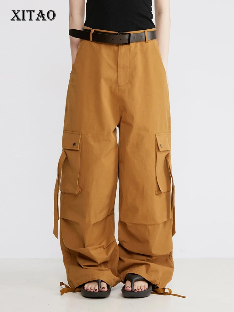 XITAO Solid Color Patchwork Pocket Bandage Loose Pants 2022 Autumn New Arrival Casual Fashion Temperament All Match WLD8511
XITAO Solid Color Patchwork Pocket Bandage Loose Pants 2022 Autumn New Arrival Casual Fashion Temperament All Match WLD8511