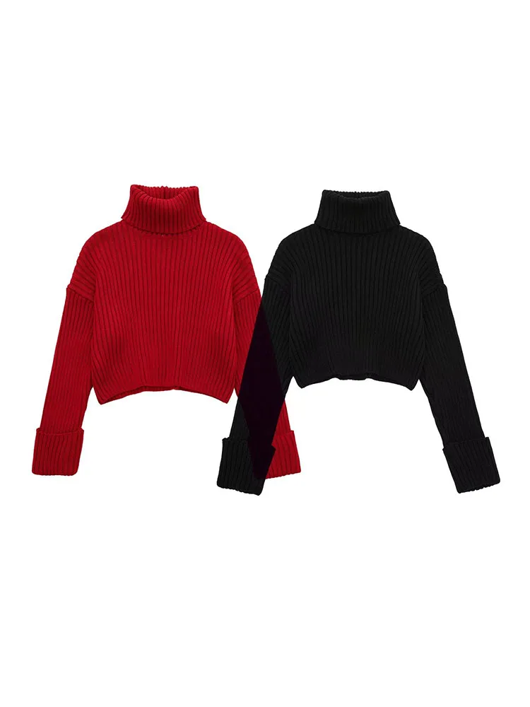 Women 2022 autumn New Fashion rib-knit sweaterVintage High Neck Long Sleeve Female Pullovers Chic Tops
Women 2022 autumn New Fashion rib-knit sweaterVintage High Neck Long Sleeve Female Pullovers Chic Tops