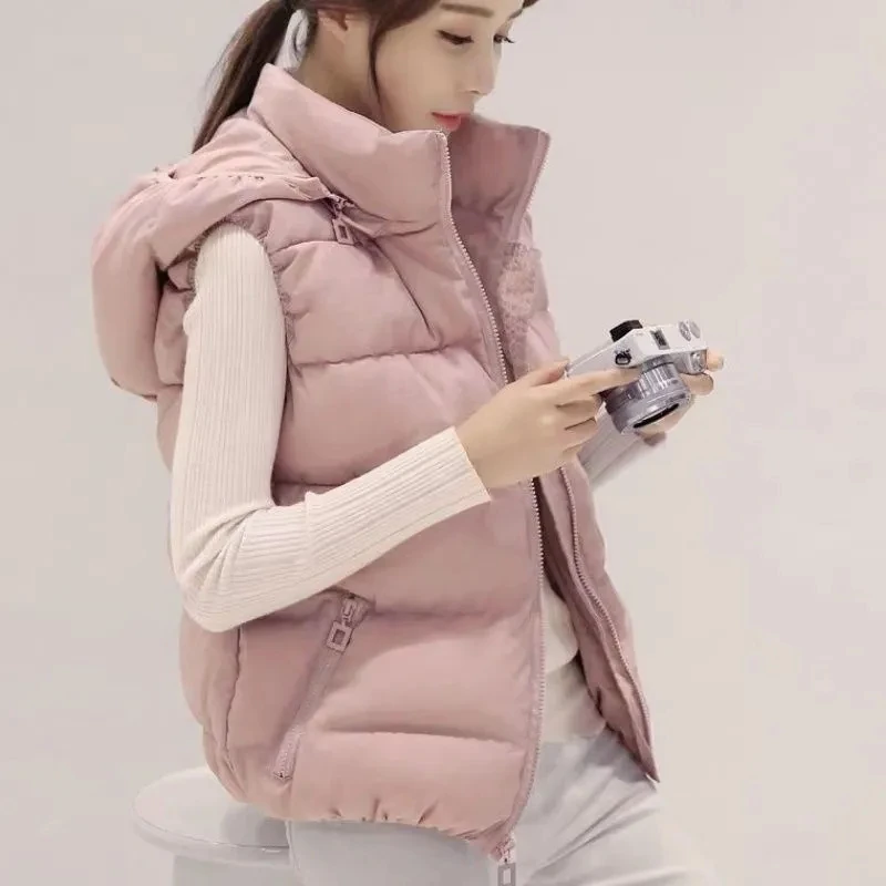 Down Cotton Jacket Women Autumn Winter 2023 New Detachable Hat Cotton Coat Vest Fashion Leisure Versatile Slim Parkas Womens
Down Cotton Jacket Women Autumn Winter 2023 New Detachable Hat Cotton Coat Vest Fashion Leisure Versatile Slim Parkas Womens
