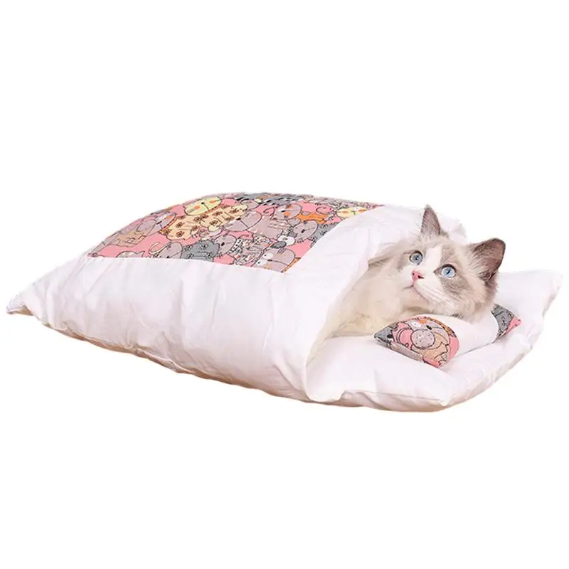 Movable Dog Cat Bed Sleeping Bag Sofas Mat Winter Warm Cat House Small Pet Bed Puppy Kennel Nest Cushion Pet Product Accessories
Movable Dog Cat Bed Sleeping Bag Sofas Mat Winter Warm Cat House Small Pet Bed Puppy Kennel Nest Cushion Pet Product Accessories