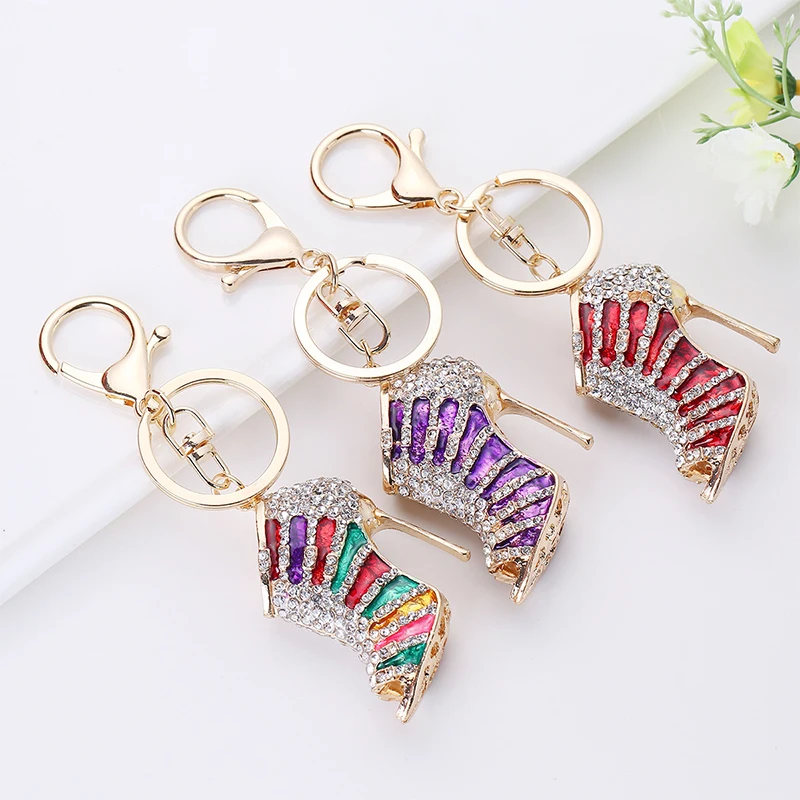 Crystal High Heel Shoes Keychain For Women Purse Pendant Car Keyring Holder Rhinestone Cute Key Chains Luxury Charm Bag Gifts
Crystal High Heel Shoes Keychain For Women Purse Pendant Car Keyring Holder Rhinestone Cute Key Chains Luxury Charm Bag Gifts