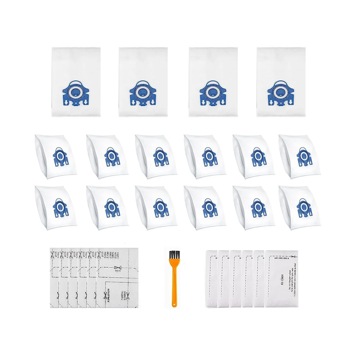 16 Pack Dust Bags for AirClean Vacuum Cleaner, GN Classic C1 Complete C1, C2, C3, S400I S600 S2 S5 S8 Series
16 Pack Dust Bags for AirClean Vacuum Cleaner, GN Classic C1 Complete C1, C2, C3, S400I S600 S2 S5 S8 Series