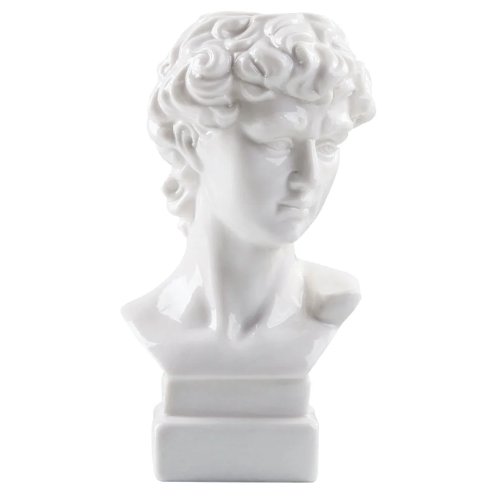 Head Planter Succulent Pot David Statue Bust Planter Flower Pot Succulent Planter Vase Versatile Pen Holder
Head Planter Succulent Pot David Statue Bust Planter Flower Pot Succulent Planter Vase Versatile Pen Holder