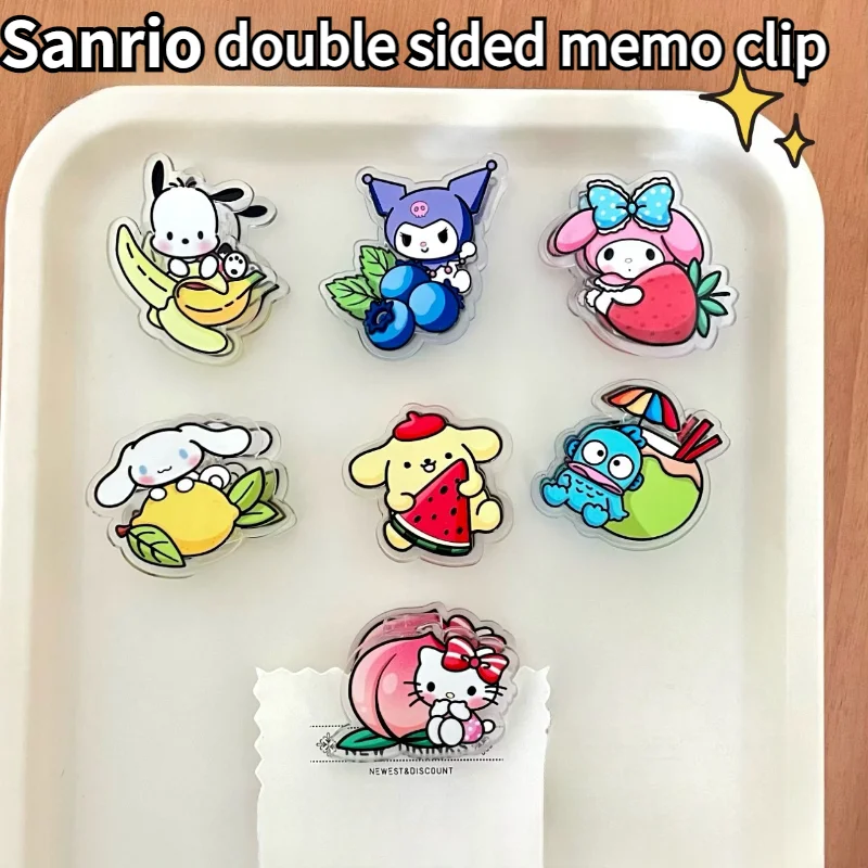 Sanrio Hangyodon My Melody Cinnamoroll Memo Clip Cartoon Summer Fruit Series Sealing Clip Good Looks Double Sided Clip Pp Clip
Sanrio Hangyodon My Melody Cinnamoroll Memo Clip Cartoon Summer Fruit Series Sealing Clip Good Looks Double Sided Clip Pp Clip
