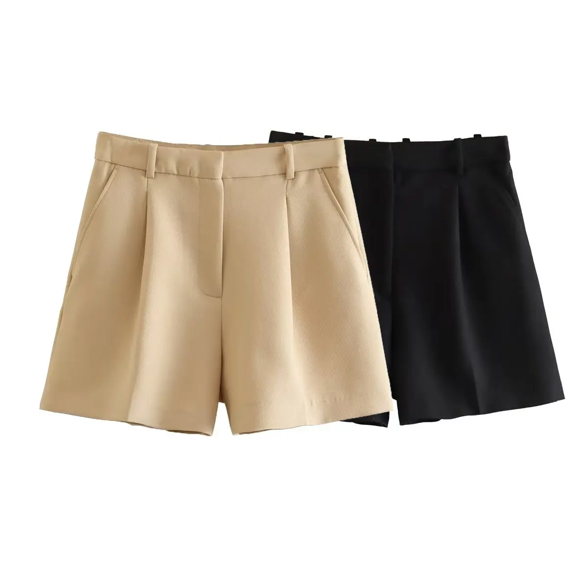 Women 2023 New Chic Fashion pleated leisure Straight Shorts Vintage High Waist Zipper Fly Female Short Pants Mujer
Women 2023 New Chic Fashion pleated leisure Straight Shorts Vintage High Waist Zipper Fly Female Short Pants Mujer