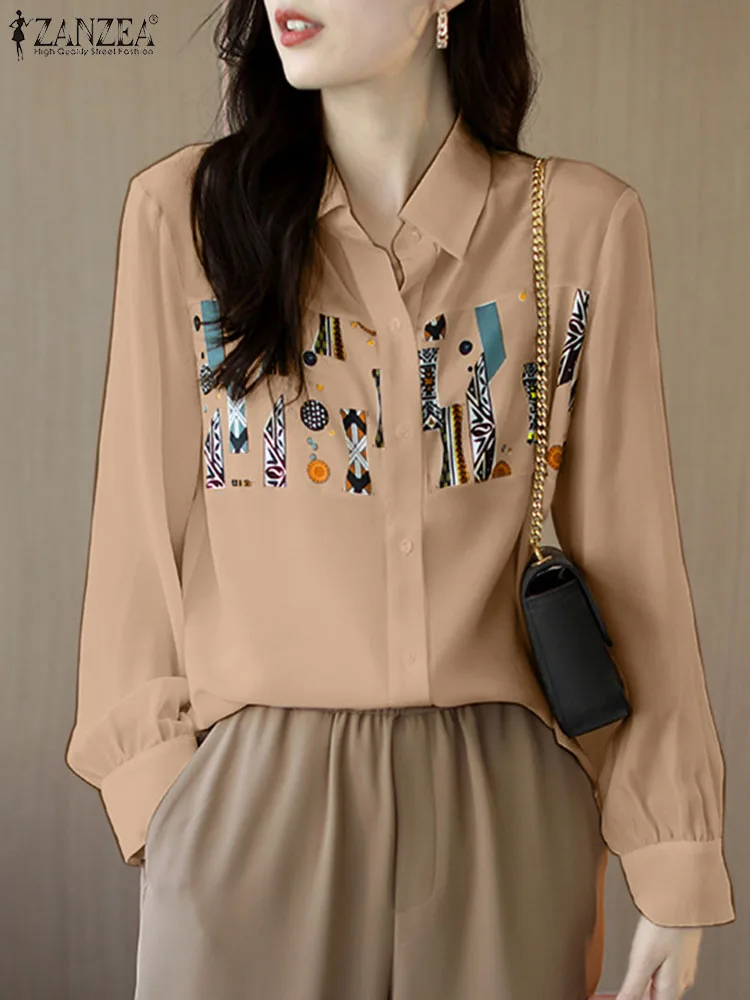 ZANZEA Autumn Floral Printed Shirt Lapel Neck Long Sleeve Blouse Female Tunic Tops Bohemian Casual Fashion Elegant Work OL Shirt
ZANZEA Autumn Floral Printed Shirt Lapel Neck Long Sleeve Blouse Female Tunic Tops Bohemian Casual Fashion Elegant Work OL Shirt
