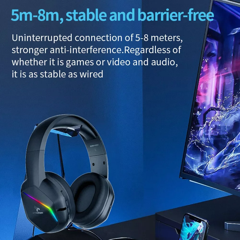 2.4G/USB/3.5mm Gaming Headsets Over Ear Gaming Wireless Headset Omnidirectional Gaming Headset Earphones Hands Free for Computer
2.4G/USB/3.5mm Gaming Headsets Over Ear Gaming Wireless Headset Omnidirectional Gaming Headset Earphones Hands Free for Computer