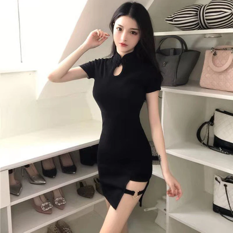 Oriental Qipao Evening Dress Black Cheongsam Mini Skirt Plus Size Cheongsams Sexy Chinese Dresses Cosplay Anchor Clothing
Oriental Qipao Evening Dress Black Cheongsam Mini Skirt Plus Size Cheongsams Sexy Chinese Dresses Cosplay Anchor Clothing