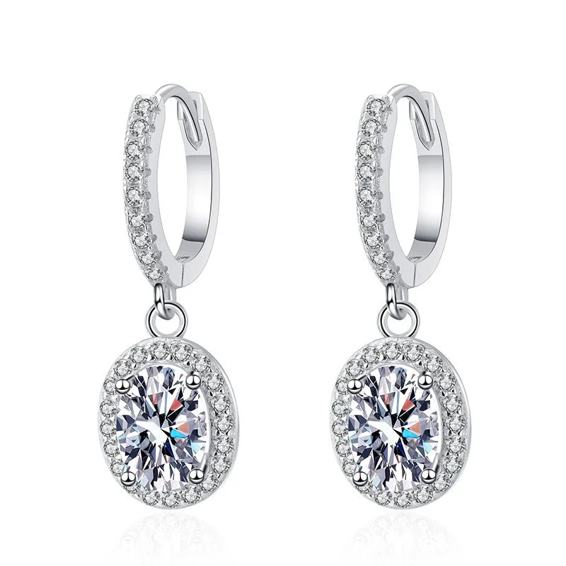 wz00607Lefei Fashion Trend Diamond-set Classic Luxury Moissanite Oval Dangle Earring For Women 925 Sterling Silver Party Jewelry
wz00607Lefei Fashion Trend Diamond-set Classic Luxury Moissanite Oval Dangle Earring For Women 925 Sterling Silver Party Jewelry