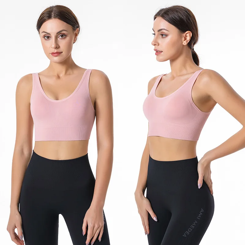 European American Sports Bra No Steel Ring Back Adjustable Shockproof Yoga Fitness Running Bra Women Vest Lady Top Pink
European American Sports Bra No Steel Ring Back Adjustable Shockproof Yoga Fitness Running Bra Women Vest Lady Top Pink