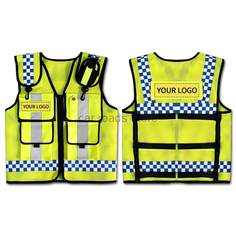 Police Reflective Vest High Visibility Reflective bonded multiple pockets Vest Mens Construction Worker Night Runner Safety Vest
Police Reflective Vest High Visibility Reflective bonded multiple pockets Vest Mens Construction Worker Night Runner Safety Vest