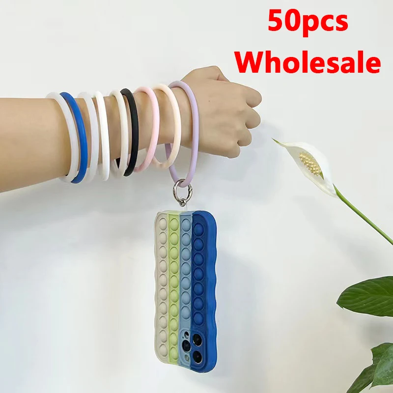 50pcs Universal Hanging Ring For Mobile Phone Soft Silicone Lanyard Strap Anti-Lost Bracelet For iPhone Xiaomi Samsung Keychain
50pcs Universal Hanging Ring For Mobile Phone Soft Silicone Lanyard Strap Anti-Lost Bracelet For iPhone Xiaomi Samsung Keychain