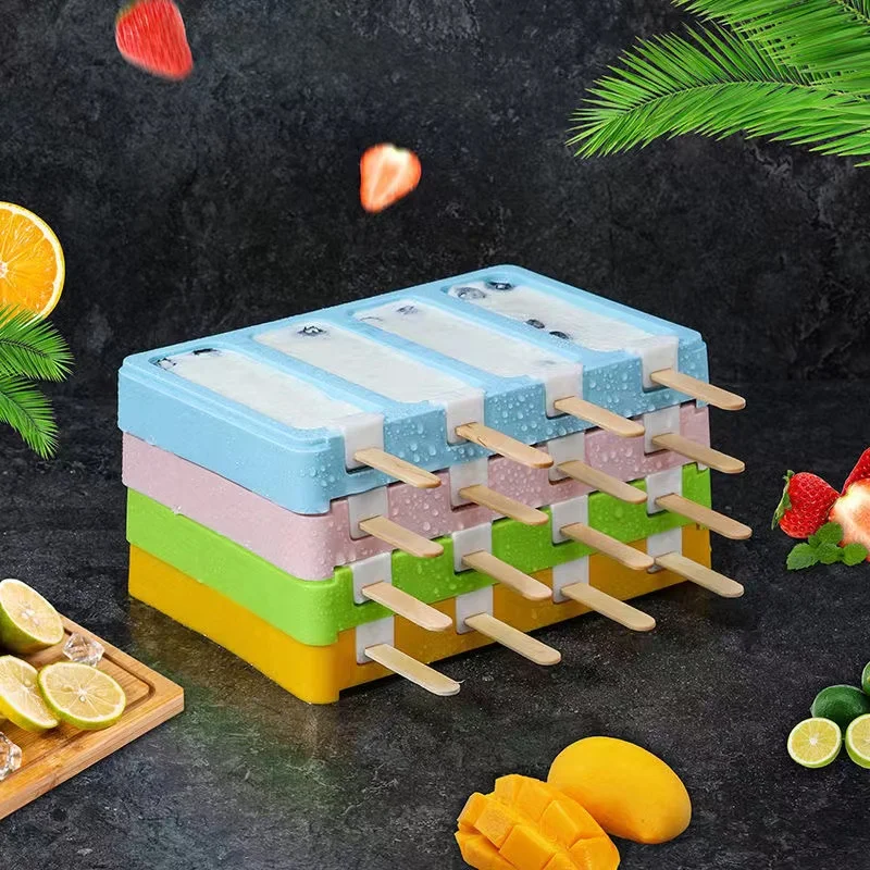 1/2/4 Hole Silicone Ice Cream Mold DIY Homemade Popsicle Moulds with Lid Reusable Freezer Fruit Juice Ice Pop Maker Mould
1/2/4 Hole Silicone Ice Cream Mold DIY Homemade Popsicle Moulds with Lid Reusable Freezer Fruit Juice Ice Pop Maker Mould