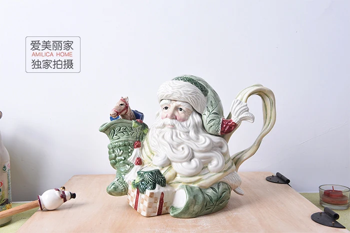 Fitz and Floyd Porcelain Santan Claus Kettle Christmas & New Year Gift Ceramic Santa Claus Coffee Pot Tea Pot Party Decor
Fitz and Floyd Porcelain Santan Claus Kettle Christmas & New Year Gift Ceramic Santa Claus Coffee Pot Tea Pot Party Decor