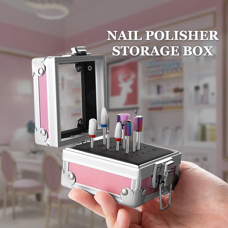 25 Holes Nail Drill Grinding Bit Holder Box Display Storage Container Nail Polishing Head Stand Metal Organizer Case
25 Holes Nail Drill Grinding Bit Holder Box Display Storage Container Nail Polishing Head Stand Metal Organizer Case