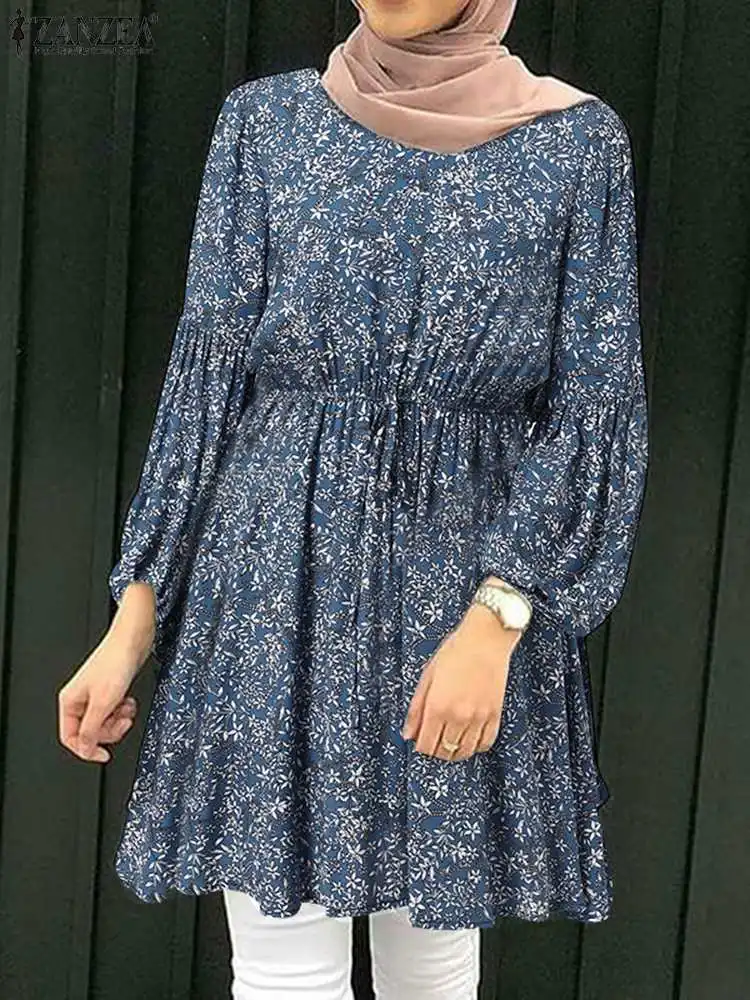 ZANZEA Muslim Spring Blouse Floral printed Full Sleeve O-Neck Buttons Islamic Clothing Dubai Turkey Caftan Marocain Abaya Tops
ZANZEA Muslim Spring Blouse Floral printed Full Sleeve O-Neck Buttons Islamic Clothing Dubai Turkey Caftan Marocain Abaya Tops