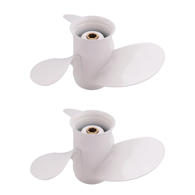2X Boat Propeller 6G1-45943-00-El 8 1/2 X 7 1/2 For Yamaha Outboard Engine 6-8Hp 3 Blades R Rotation 7 Spline Tooths
2X Boat Propeller 6G1-45943-00-El 8 1/2 X 7 1/2 For Yamaha Outboard Engine 6-8Hp 3 Blades R Rotation 7 Spline Tooths