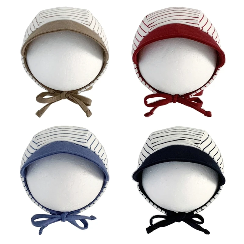 Spring Autumn Baby Striped Hat Cotton Girls Boys Bonnet Hats Solid Color Lacing Toddlers Beanie Cap Newborns Shower DropShipping
Spring Autumn Baby Striped Hat Cotton Girls Boys Bonnet Hats Solid Color Lacing Toddlers Beanie Cap Newborns Shower DropShipping