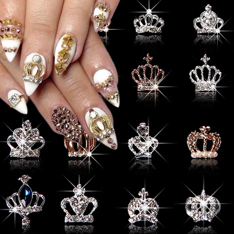 10Pcs Gold Silver Crown Alloy Nail Charms 3D Metal Nail Art Decoration Shine Crystal Rhinestones Manicure Jewelry Accessories
10Pcs Gold Silver Crown Alloy Nail Charms 3D Metal Nail Art Decoration Shine Crystal Rhinestones Manicure Jewelry Accessories