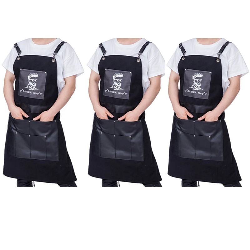 3X Black Salons Hairdressing Cape For Hair Cutting Apron Oxford Buga Barber Pocket Hair Cutting Dyeing Cape
3X Black Salons Hairdressing Cape For Hair Cutting Apron Oxford Buga Barber Pocket Hair Cutting Dyeing Cape