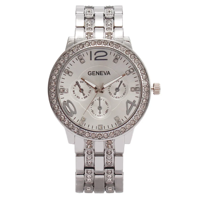 Luxury Round Quartz Rhinestone Calendar Dial Casual Watches Stainless Strap Fashionable Clock Waterproof Wristwatch for Women
Luxury Round Quartz Rhinestone Calendar Dial Casual Watches Stainless Strap Fashionable Clock Waterproof Wristwatch for Women