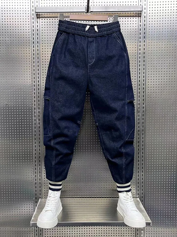 Men's Harem Denim Pant Hip Hop Harajuku Baggy Jeans High Quality Luxury Wide Leg Pants New in Fashion Streetwear
Men's Harem Denim Pant Hip Hop Harajuku Baggy Jeans High Quality Luxury Wide Leg Pants New in Fashion Streetwear