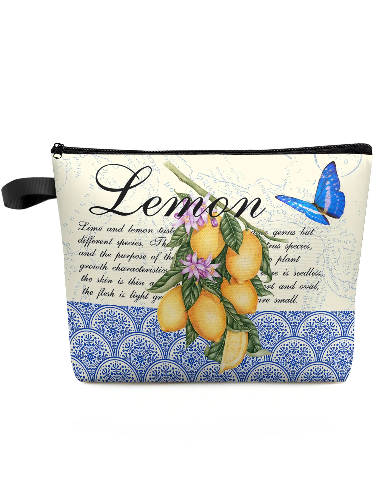 Moroccan Pattern Retro Butterfly Lemon Custom Travel Cosmetic Bag Portable Makeup Storage Pouch Women Waterproof Pencil Case
Moroccan Pattern Retro Butterfly Lemon Custom Travel Cosmetic Bag Portable Makeup Storage Pouch Women Waterproof Pencil Case