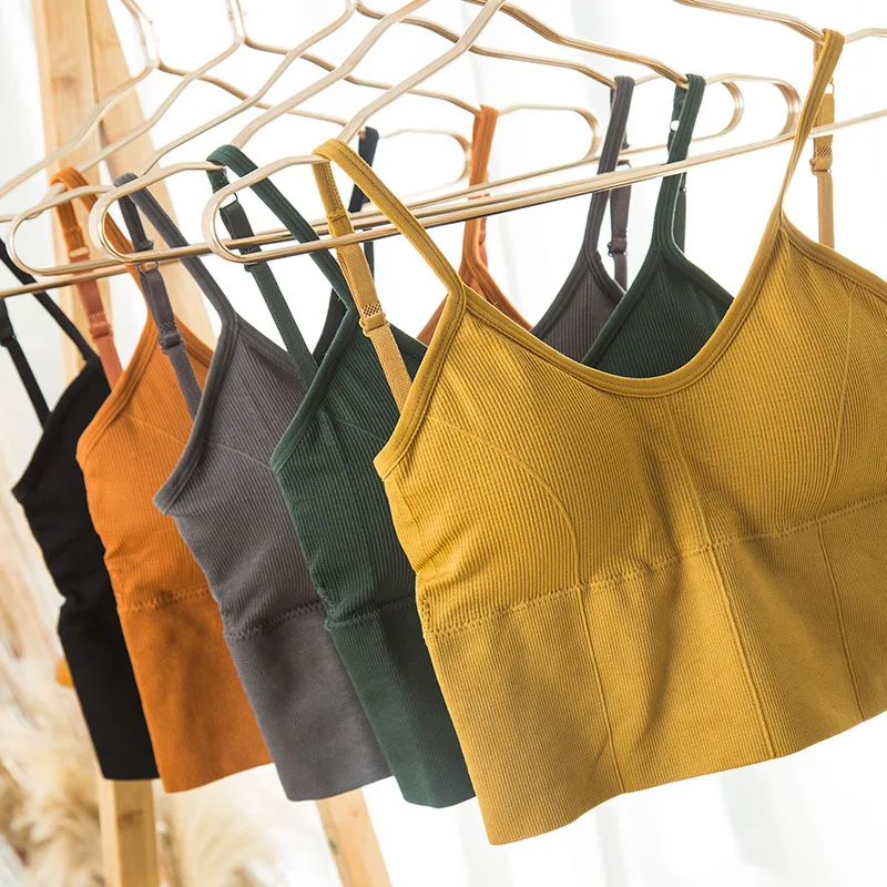 Women Tank Crop Top Seamless Underwear Female Crop Tops Sexy Lingerie Intimates Fashion With Removable Padded Camisole
Women Tank Crop Top Seamless Underwear Female Crop Tops Sexy Lingerie Intimates Fashion With Removable Padded Camisole