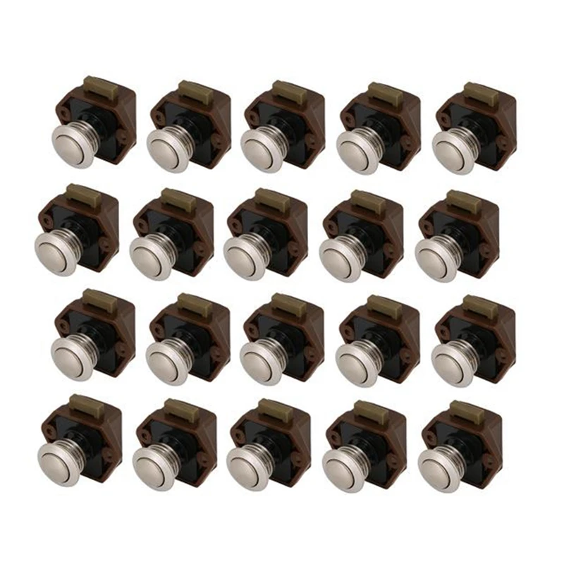 JFBL Hot 20Mm Opening Hole Push Button Keyless Lock Latch Cupboard Caravan Lock For RV Drawer Door Thickness 15-27Mm Pack Of 20
JFBL Hot 20Mm Opening Hole Push Button Keyless Lock Latch Cupboard Caravan Lock For RV Drawer Door Thickness 15-27Mm Pack Of 20