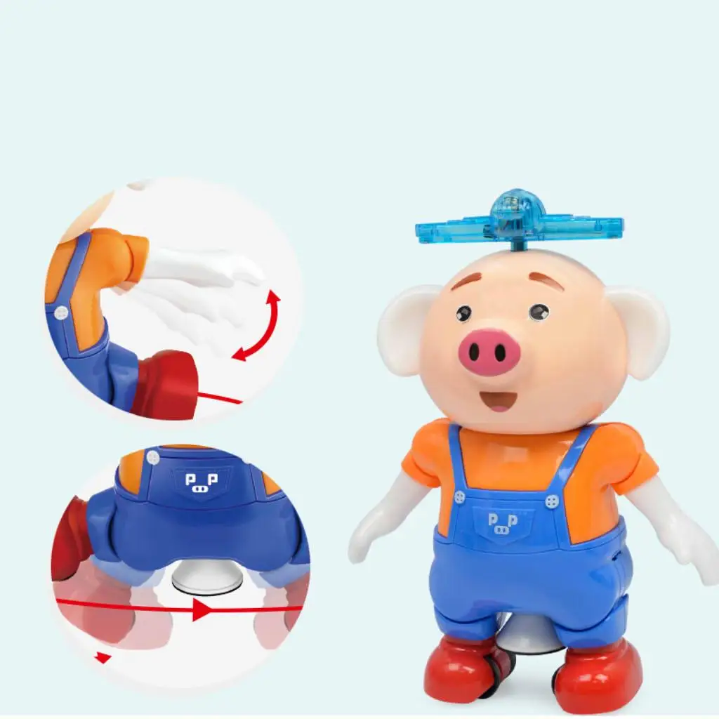 Blue Shirt Seaweed Dance Piglet Robot Toy for Kids Boys Girls, Walk, Dance and Music Toy Gift
Blue Shirt Seaweed Dance Piglet Robot Toy for Kids Boys Girls, Walk, Dance and Music Toy Gift