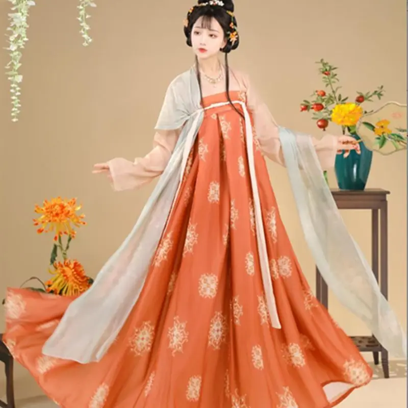 Chinese Hanfu Dress Green Flowing Maxi Dress Chinese Ancient Women Print Dress Costume for Shooting Graduation
Chinese Hanfu Dress Green Flowing Maxi Dress Chinese Ancient Women Print Dress Costume for Shooting Graduation