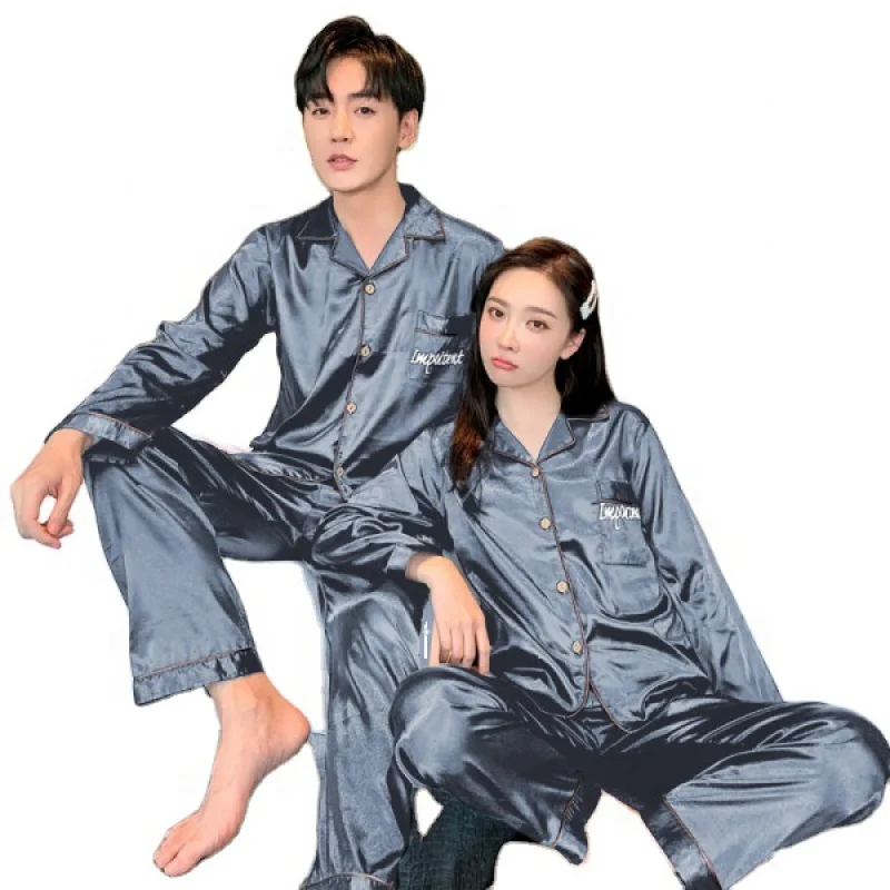 Amazon hot sale pajamas cotton summer couple short-sleeved 2 shorts casual ladies silk pajamas casual home wear 
Amazon hot sale pajamas cotton summer couple short-sleeved 2 shorts casual ladies silk pajamas casual home wear