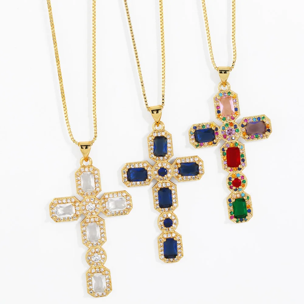 Andralyn Personalized hip hop cross pendant necklace for women temperament trend color zircon key chain jewelry wholesale
Andralyn Personalized hip hop cross pendant necklace for women temperament trend color zircon key chain jewelry wholesale