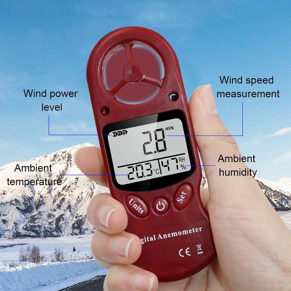 Multi-purpose Portable Anemometer with Hanging Rope LCD Digital Wind Speeds Humidity Meter Hygrometer Measuring Blue
Multi-purpose Portable Anemometer with Hanging Rope LCD Digital Wind Speeds Humidity Meter Hygrometer Measuring Blue