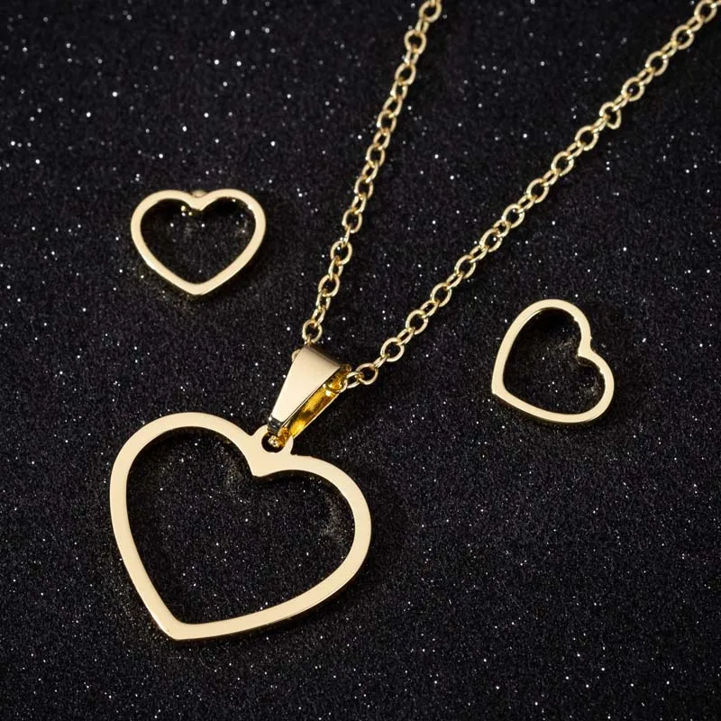 Japanese And Korean Fashion Simple Hollowed Out Heart Necklace Pendant Suit Stainless Steel Simple Everything Girl Birthday Gift
Japanese And Korean Fashion Simple Hollowed Out Heart Necklace Pendant Suit Stainless Steel Simple Everything Girl Birthday Gift