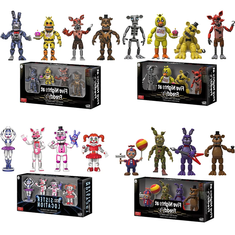 Игра Five Nightsva Freddyy, мультяшная игрушка, экшн-фигурка из ПВХ, фигурка Fnaf Freddyy Fazbear, модель куклы для детей, подарки на Хэллоуин
Игра Five Nightsva Freddyy, мультяшная игрушка, экшн-фигурка из ПВХ, фигурка Fnaf Freddyy Fazbear, модель куклы для детей, подарки на Хэллоуин