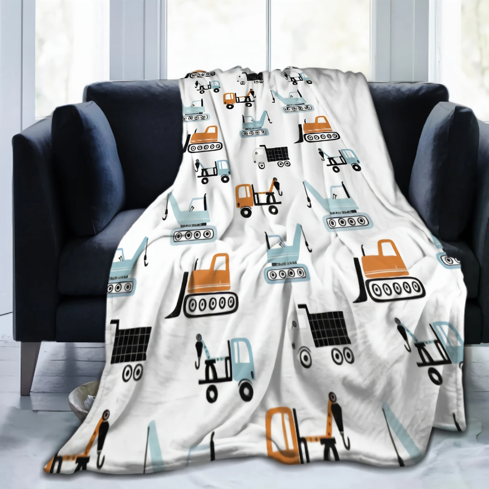 Funny Construction Transport In Cartoon Style Throw Blanket 50x40 Inch for Kids Super Soft Warm Lightweight Fleece Plush Blanket
Funny Construction Transport In Cartoon Style Throw Blanket 50x40 Inch for Kids Super Soft Warm Lightweight Fleece Plush Blanket