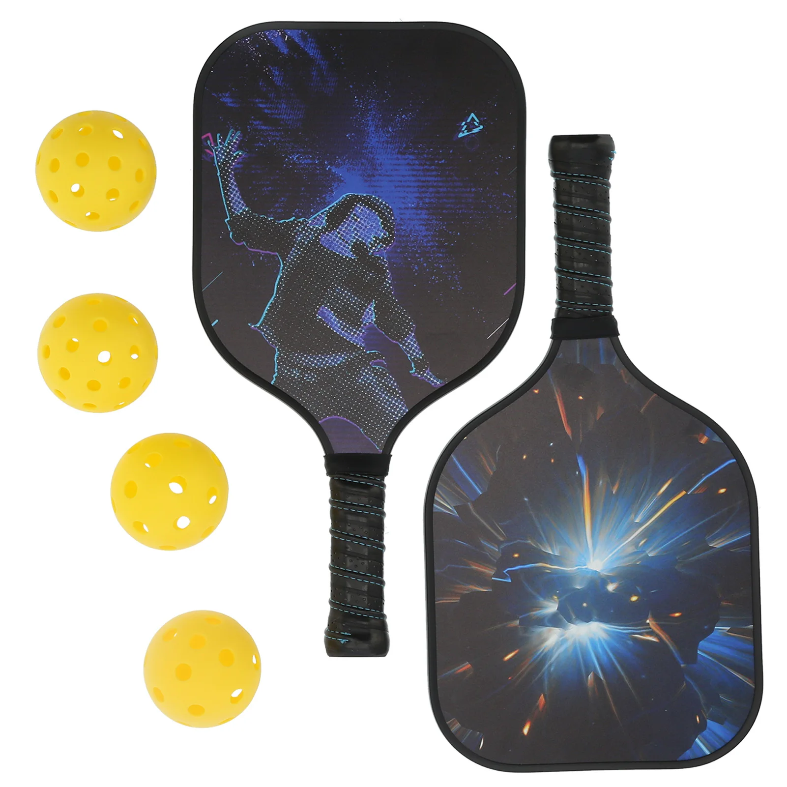 Pickleball Paddle Set 1Pair Carbon Fiber Face Racket Kit with 4Pcs Ball and Storage Bag
Pickleball Paddle Set 1Pair Carbon Fiber Face Racket Kit with 4Pcs Ball and Storage Bag