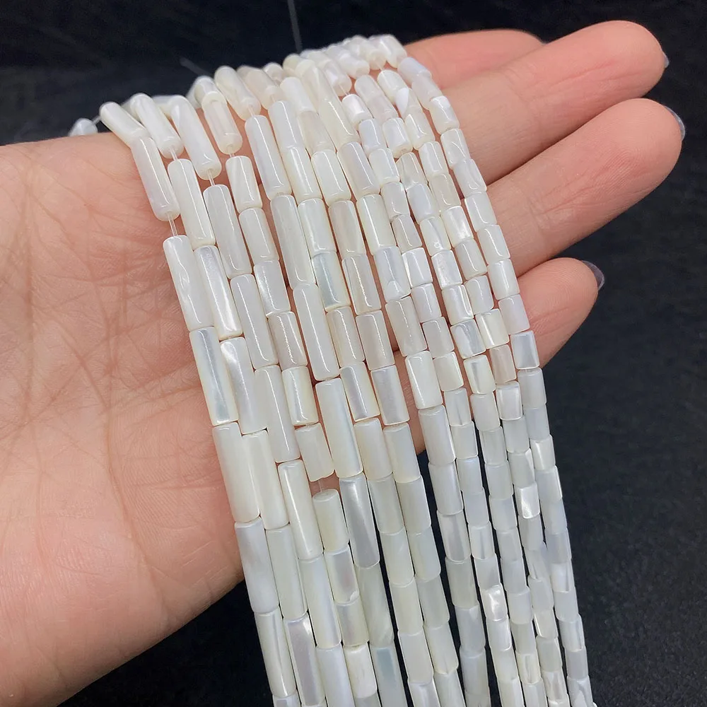 Natural Shell Beads Tubular White Pearl Shell Beads Long Tube Beads DIY Making For Jewelry Bracelet Necklace Accessories
Natural Shell Beads Tubular White Pearl Shell Beads Long Tube Beads DIY Making For Jewelry Bracelet Necklace Accessories