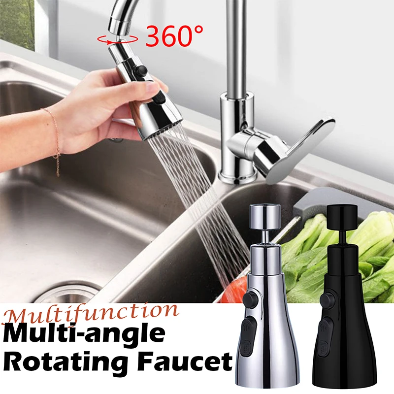 

Kitchen 360° Splash Tool Faucet Plastic Universal Kitchen Extender Washbasin Faucet Nozzle Rotate Bubbler Aerator Filter Kitchen