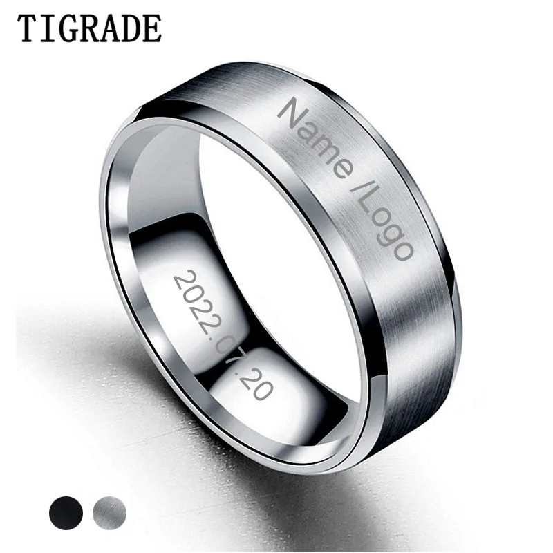 Кольца Tigrade из титановой стали, 8 мм, для мужчин, женщин, мужчин, унисекс
Кольца Tigrade из титановой стали, 8 мм, для мужчин, женщин, мужчин, унисекс