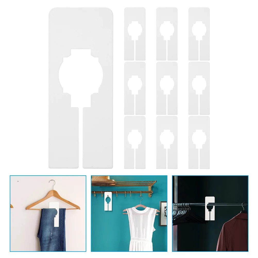 

30 Pcs Size Separator Wardrobe Accessory Hangers Plastic Clothes Organizers Closet Divider Dividers Supplies