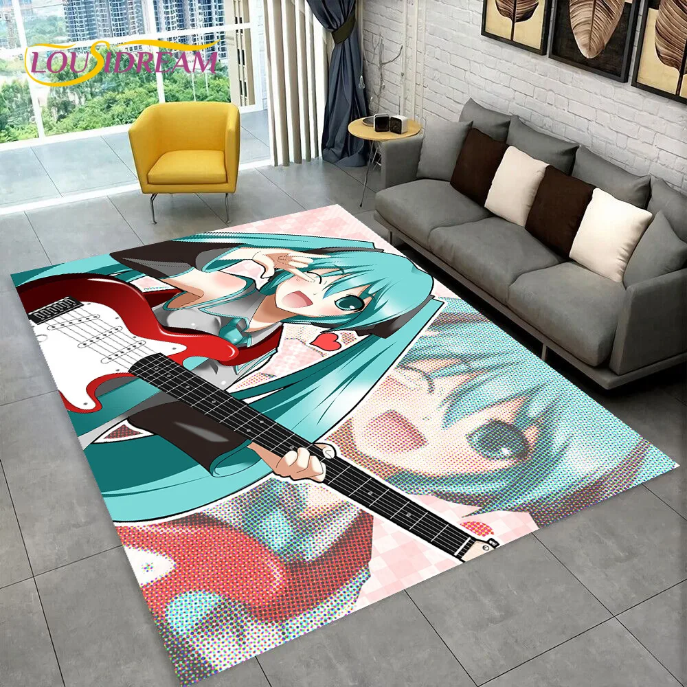 Японский музыкальный ковер Miku с мультипликационными персонажами, ковер для дома, гостиной, спальни, дивана, Декор, детский коврик, нескользящий напольный коврик
Японский музыкальный ковер Miku с мультипликационными персонажами, ковер для дома, гостиной, спальни, дивана, Декор, детский коврик, нескользящий напольный коврик